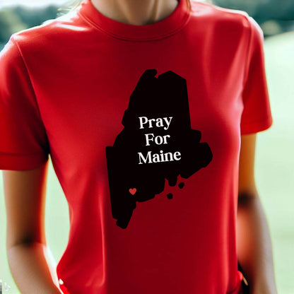 Pray for Maine Shirt, Lewiston Maine Memorial T-Shirt, Maine Support Tee, Pray for Lewiston Maine Top, Lewiston Strong, Maine Strong