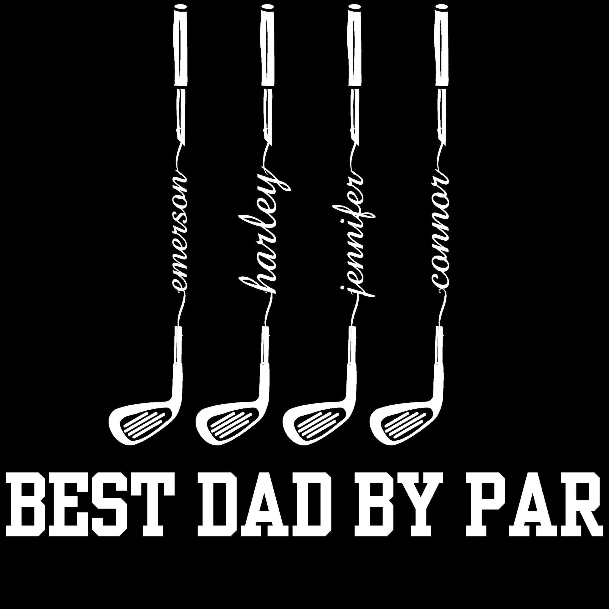 a black polo shirt with the words best dad by far on it