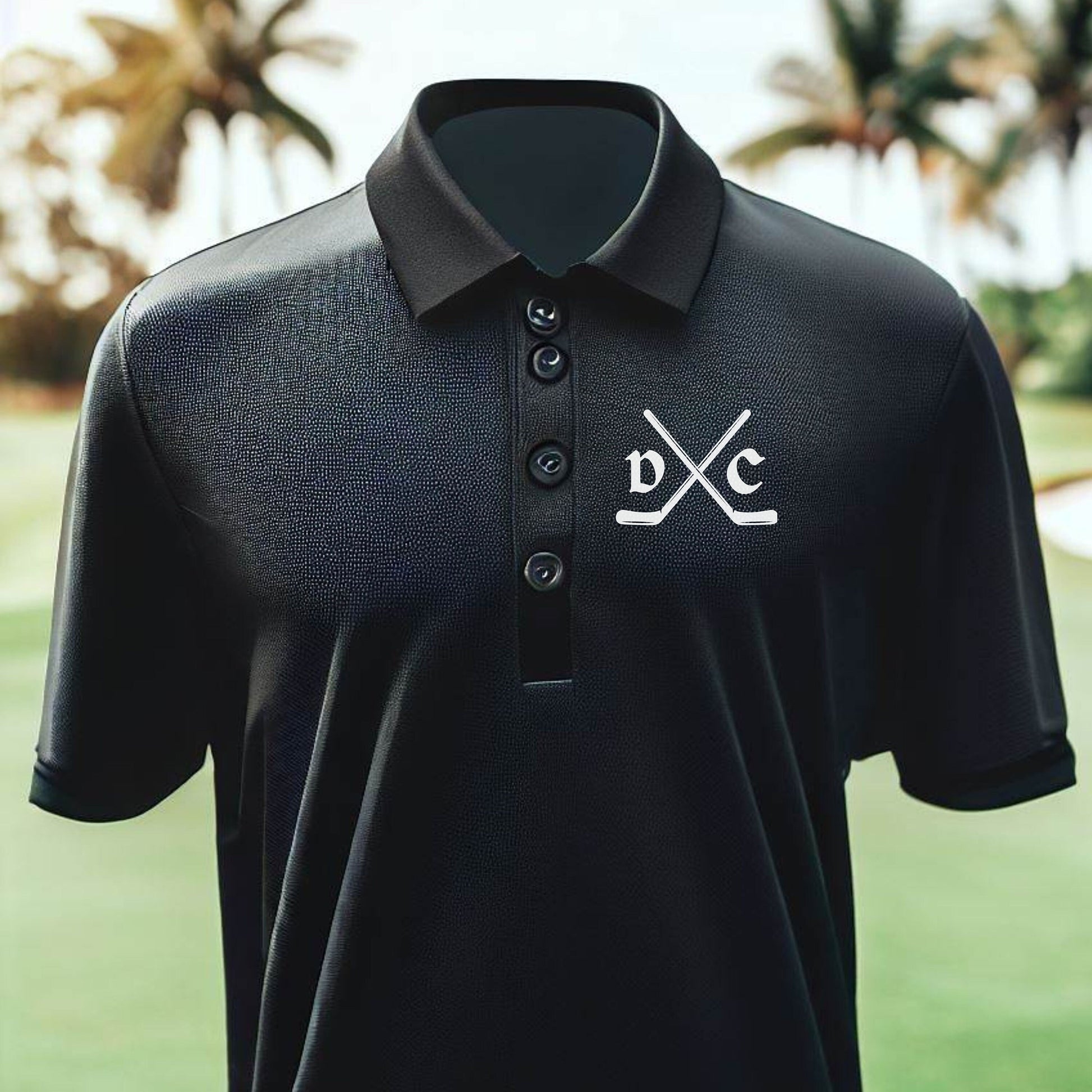 Custom Monogrammed Hockey Polo, Personalized Hockey Polo, Customized Polo for Hockey Player, Gift for Dad, Father, Hockey Gift for Men