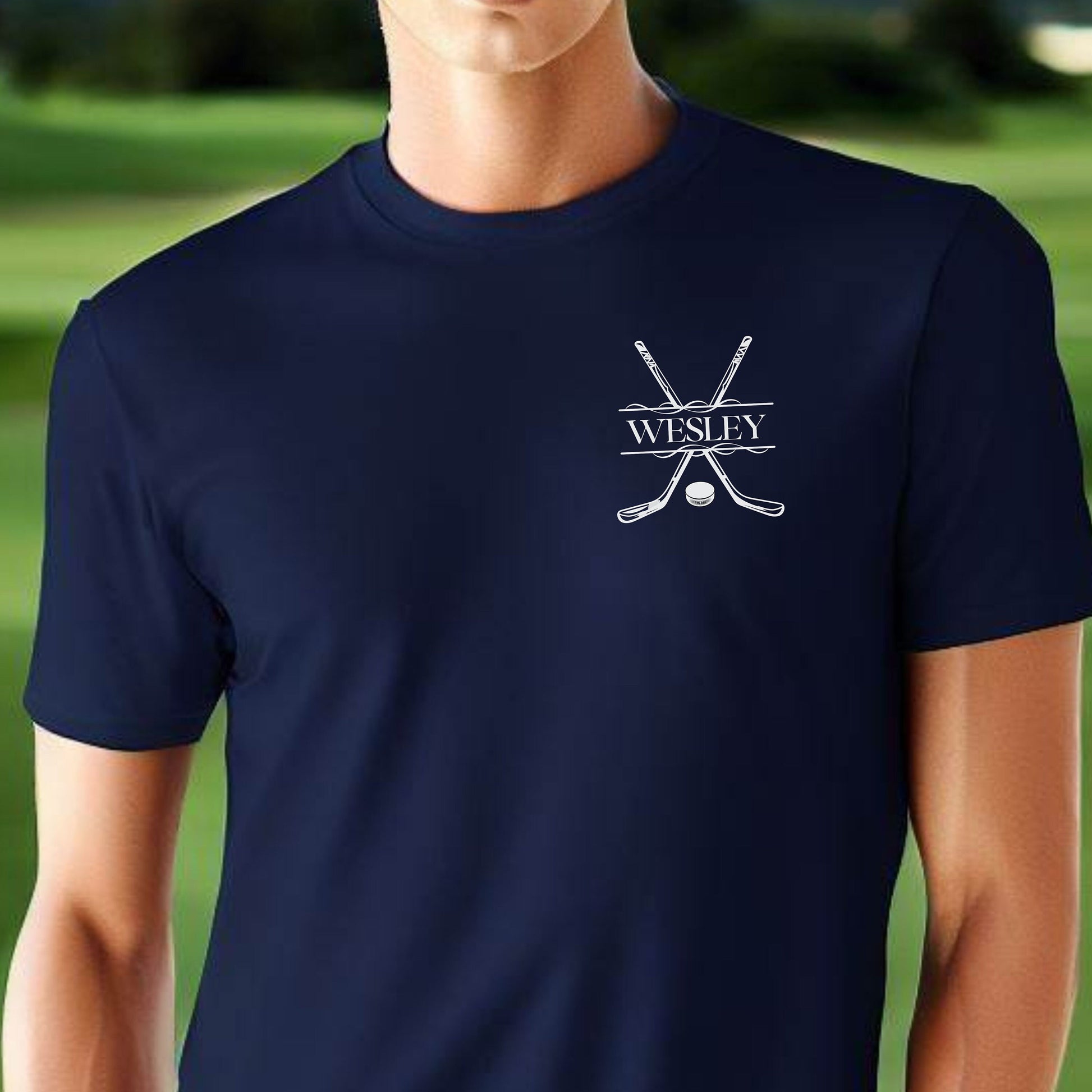 Custom Hockey Shirt, Personalized Hockey Tshirt, Customized Hockey Tee, Gift for Hockey Player, Hockey T-shirt Gift, Hockey Gift for Men