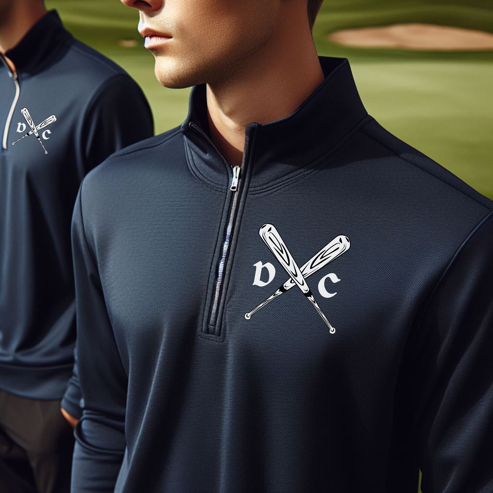 Personalized Lightweight Baseball Sweatshirt, Quarter Zip Pullover Sweater, Custom Baseball Gift, Gift for Baseball Player, Gift for Husband
