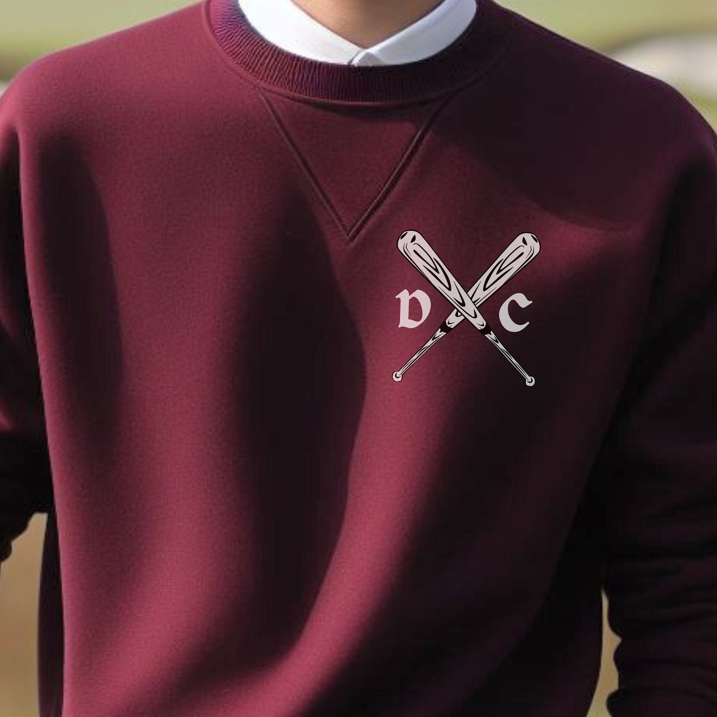 Custom Baseball Sweatshirt, Personalized Baseball Sweater, Sport Pullover Sweatshirt, Baseball Gift for Men, Gift for Dad, Gift for Husband