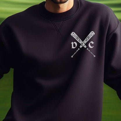 Custom Baseball Sweatshirt, Personalized Baseball Sweater, Sport Pullover Sweatshirt, Baseball Gift for Men, Gift for Dad, Gift for Husband