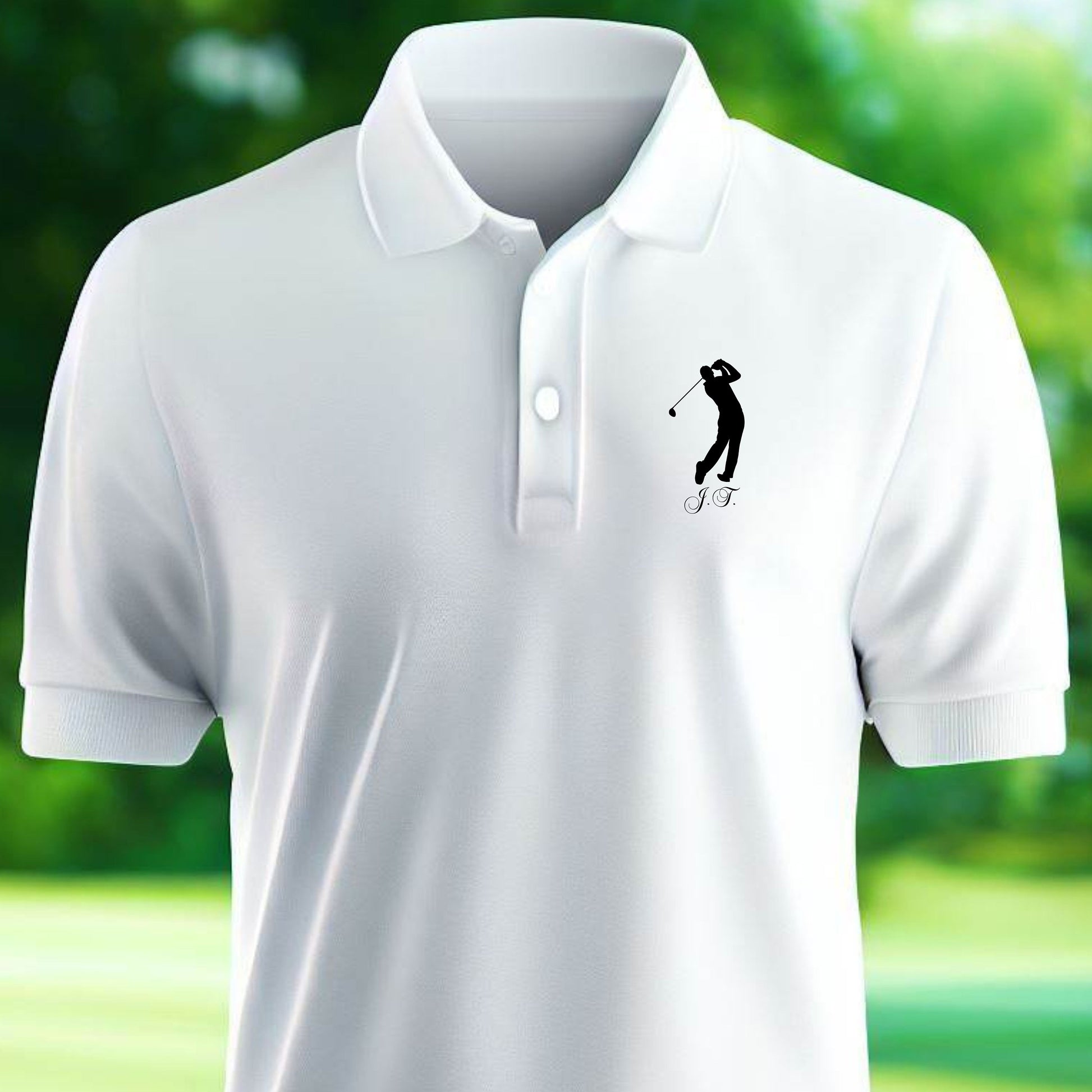 Custom Monogrammed Golf Polo, Personalized Sport Polo, Customized Shirt for Golfer, Great Gift for Dad, Father, Golf Gift for Men, Golf Gift