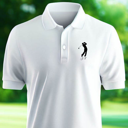 Custom Monogrammed Golf Polo, Personalized Sport Polo, Customized Shirt for Golfer, Great Gift for Dad, Father, Golf Gift for Men, Golf Gift