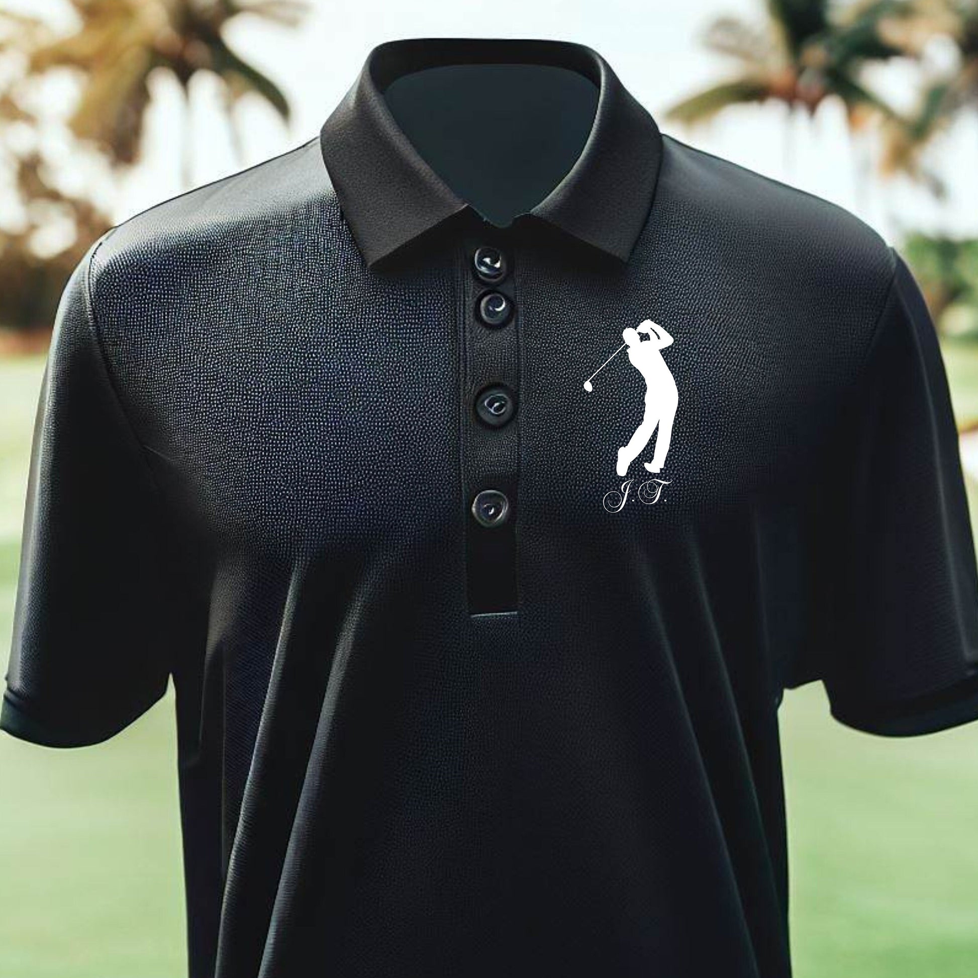 Custom Monogrammed Golf Polo, Personalized Sport Polo, Customized Shirt for Golfer, Great Gift for Dad, Father, Golf Gift for Men, Golf Gift