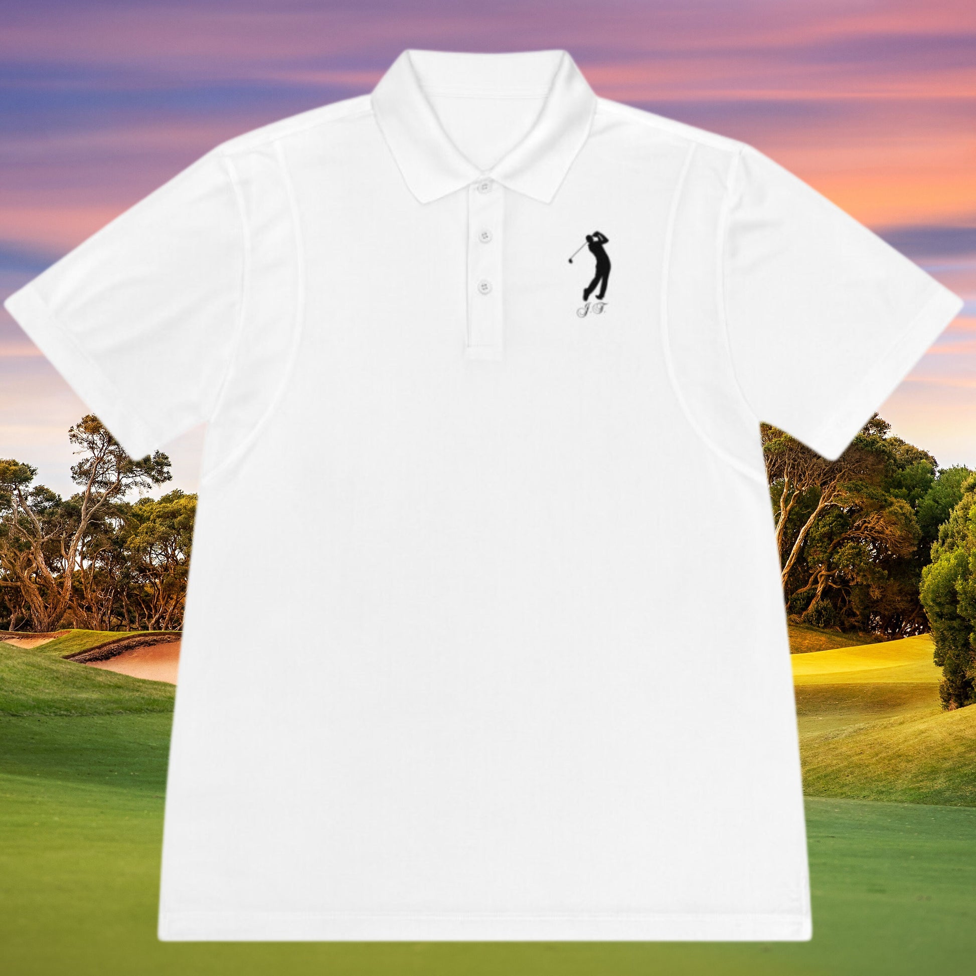 Custom Monogrammed Golf Polo, Personalized Sport Polo, Customized Shirt for Golfer, Great Gift for Dad, Father, Golf Gift for Men, Golf Gift