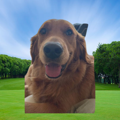 Custom Golf Towel, Golf Bag Towel, Dog Golf Towel, Dog Dad Gift, Dog Mom Gift, Gift for Dog Parent, Xmas Golf Dog Gift, Golf Gift for Men