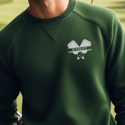 Custom Pickleball Sweatshirt, Personalized Pickleball Sweater, Sport Pullover Sweatshirt, Pickleball Gift, Gift for Dad, Gift for Husband