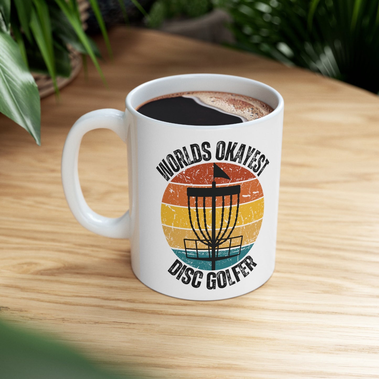 Funny Disc Golf Mug, Disc Golf Coffee Cup, Disc Golf Tea Cup, 11 oz Ceramic Mug for Disc Golfer, Disc Golf Gift, Disc Golfer Christmas Gift