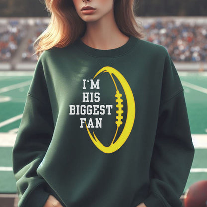 Custom Girlfriend Football Sweatshirt, Personalized Sweater for Girlfriend, Customized Football Mom, Gift for Girlfriend, Great Gift for Mom