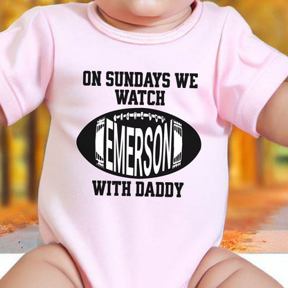 Baby Football Shirt, Kids Football Shirt, Baby Football Bodysuit, Baby Football, Football Lover Gift, Football Gift for Men, New Dad Gift