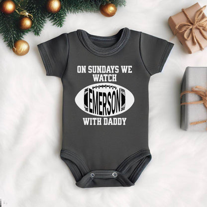 Baby Football Shirt, Kids Football Shirt, Baby Football Bodysuit, Baby Football, Football Lover Gift, Football Gift for Men, New Dad Gift