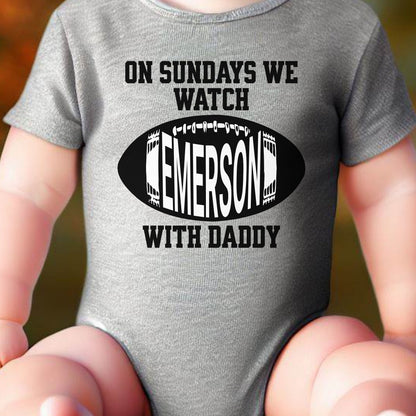 Baby Football Shirt, Kids Football Shirt, Baby Football Bodysuit, Baby Football, Football Lover Gift, Football Gift for Men, New Dad Gift