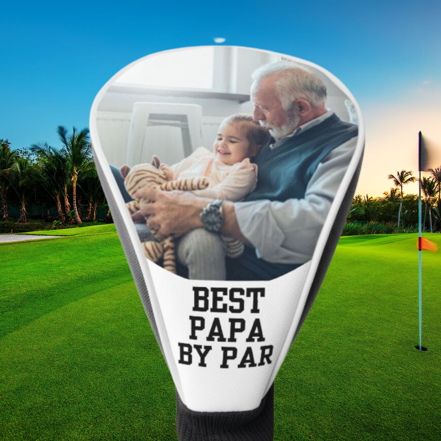 Custom Golf Club Cover, Personalized Driver Cover, Customized Golf Head Cover, Gift for Papa, Grandfather Xmas Gift, Grandpa Christmas Gift