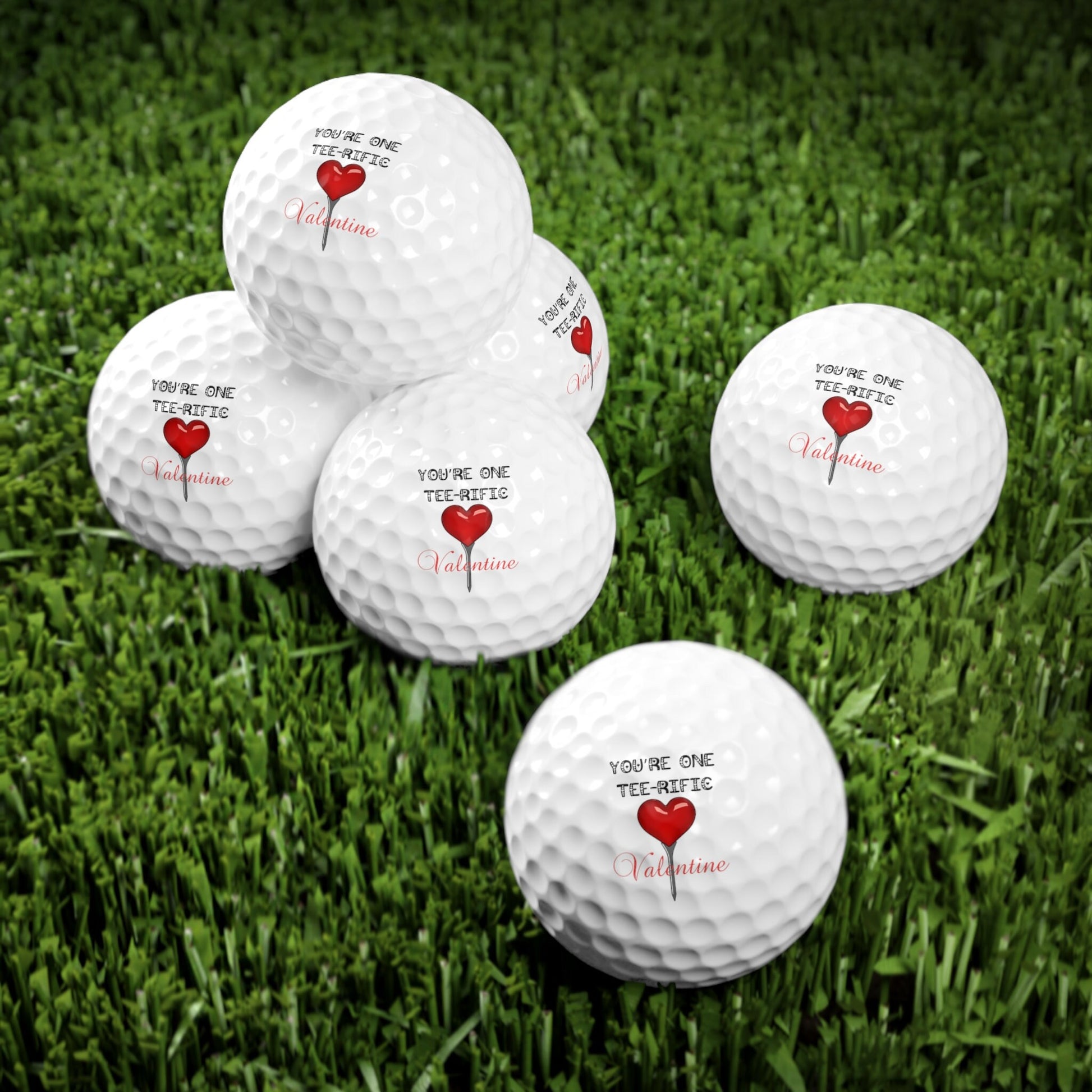 Valentines Day Golf Balls, Happy Valentines Day Golf Gift, Golf Gift for Valentines Day, Gift for Husband, Gift for Boyfriend, Golfer Gift