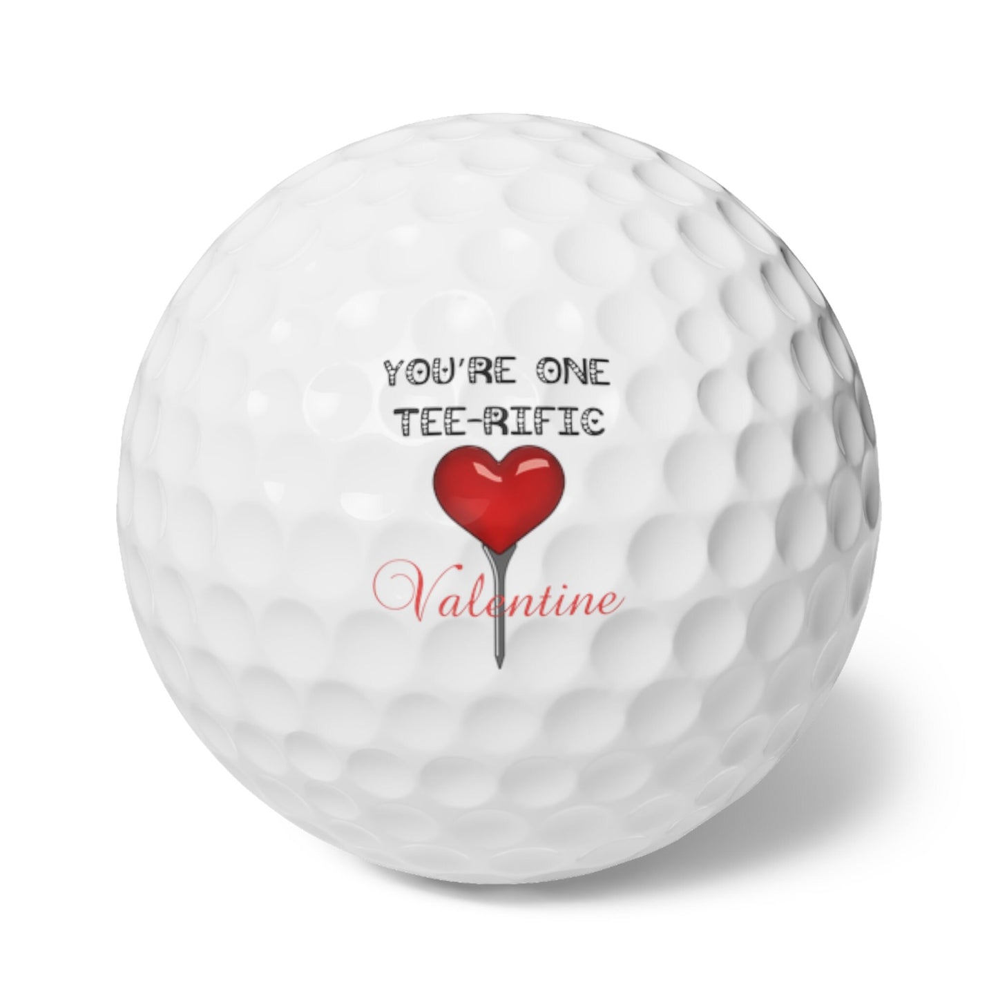 Valentines Day Golf Balls, Happy Valentines Day Golf Gift, Golf Gift for Valentines Day, Gift for Husband, Gift for Boyfriend, Golfer Gift