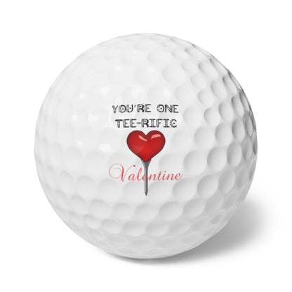Valentines Day Golf Balls, Happy Valentines Day Golf Gift, Golf Gift for Valentines Day, Gift for Husband, Gift for Boyfriend, Golfer Gift