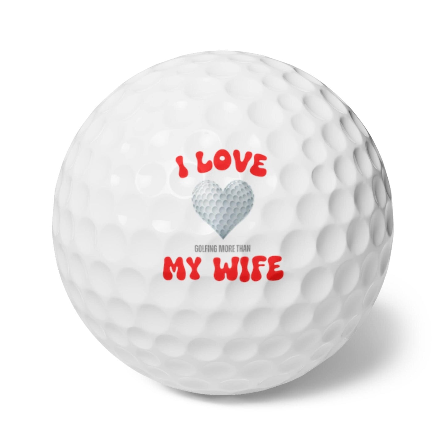 Valentines Day Golf Balls, Happy Valentines Day Golf Gift, Golf Gift for Valentines Day, Gift for Husband, Gift for Boyfriend, Golfer Gift