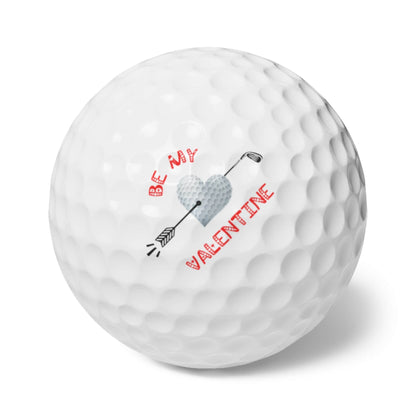 Valentines Day Golf Balls, Happy Valentines Day Golf Gift, Golf Gift for Valentines Day, Gift for Husband, Gift for Boyfriend, Golfer Gift