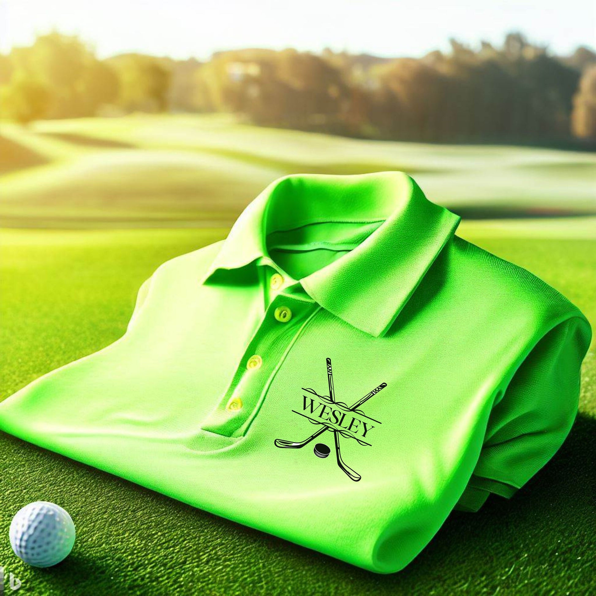 Custom Monogrammed Hockey Polo, Personalized Hockey Polo, Customized Polo for Hockey Player, Gift for Dad, Father, Hockey Gift for Men