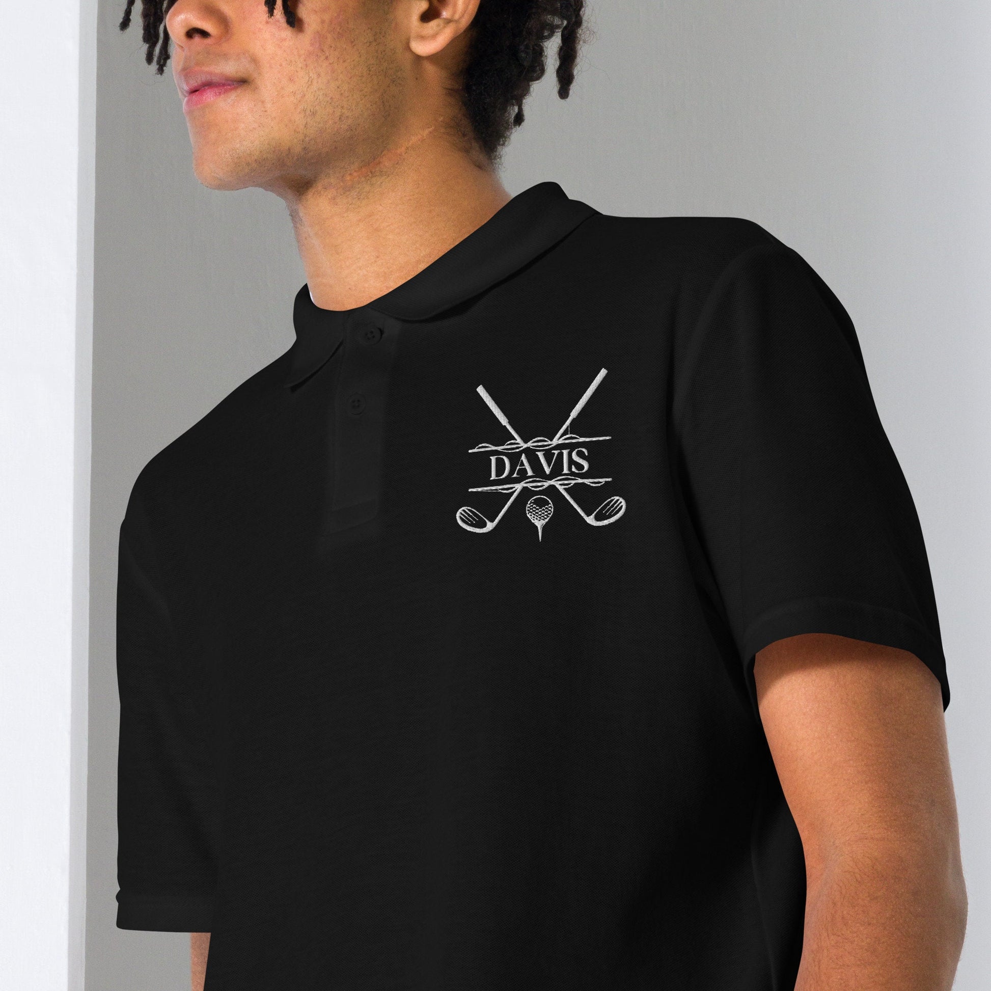 Custom Monogrammed Golf Polo, Personalized Golf Polo, Customized Polo for Golfer, Great Gift for Dad, Father, Golf Gift for Men, Golf Shirt