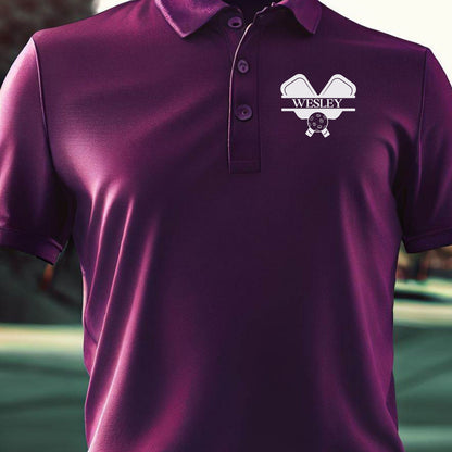 Custom Monogrammed Pickleball Polo, Personalized Pickleball Polo, Customized Polo for Pickleball, Great Gift for Dad, Father, Pickle Ball