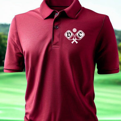 Custom Monogrammed Pickleball Polo, Personalized Pickleball Polo, Customized Polo for Pickleball, Great Gift for Dad, Father, Pickle Ball