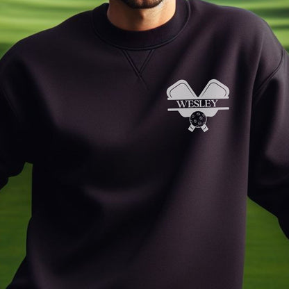 Custom Pickleball Sweatshirt, Personalized Pickleball Sweater, Sport Pullover Sweatshirt, Pickleball Gift, Gift for Dad, Gift for Husband
