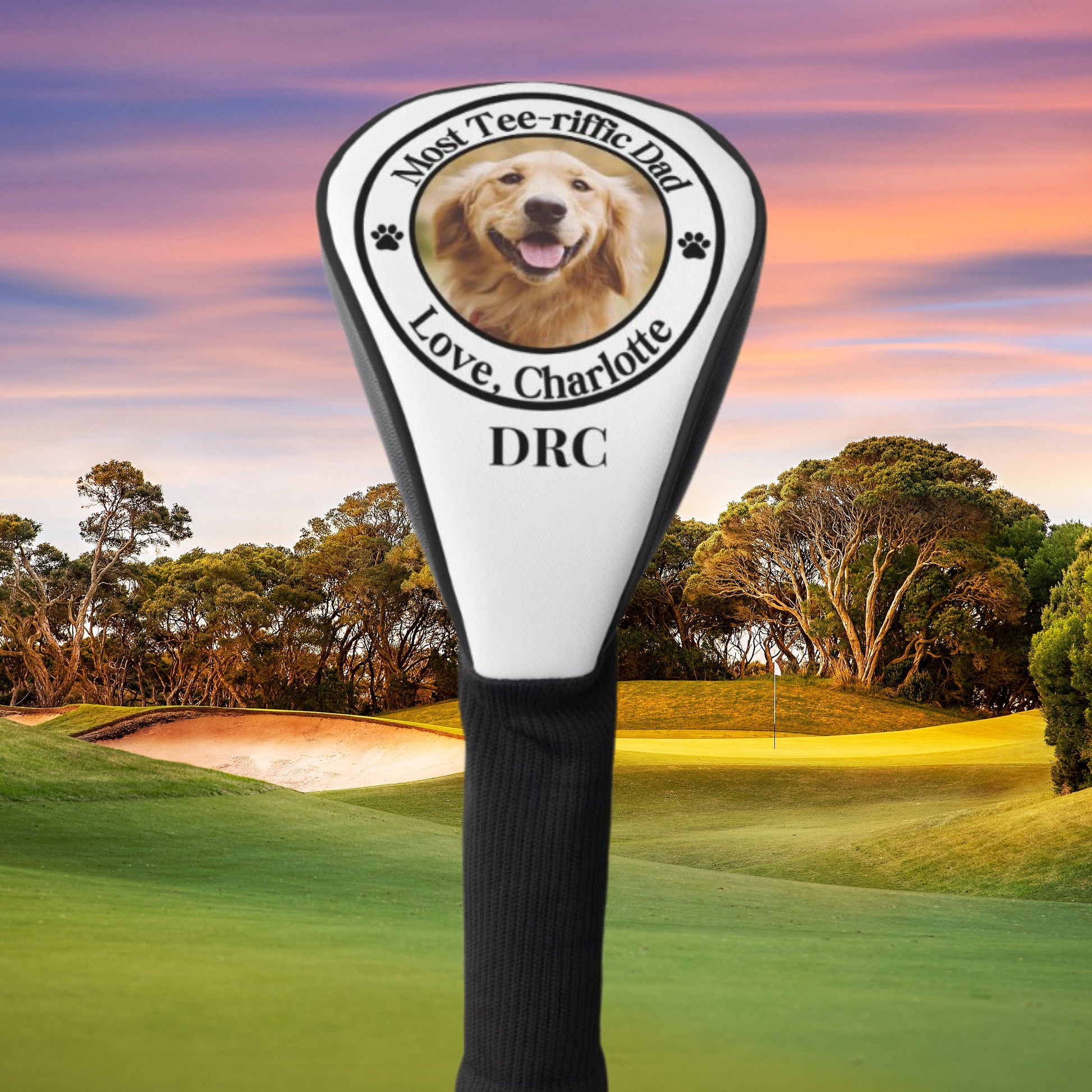 Custom Golf Club Cover, Personalized Club Cover, Customized Golf Club Head Cover, Groomsman Gift, Wedding Gift, Gift for Groom, Husband Gift