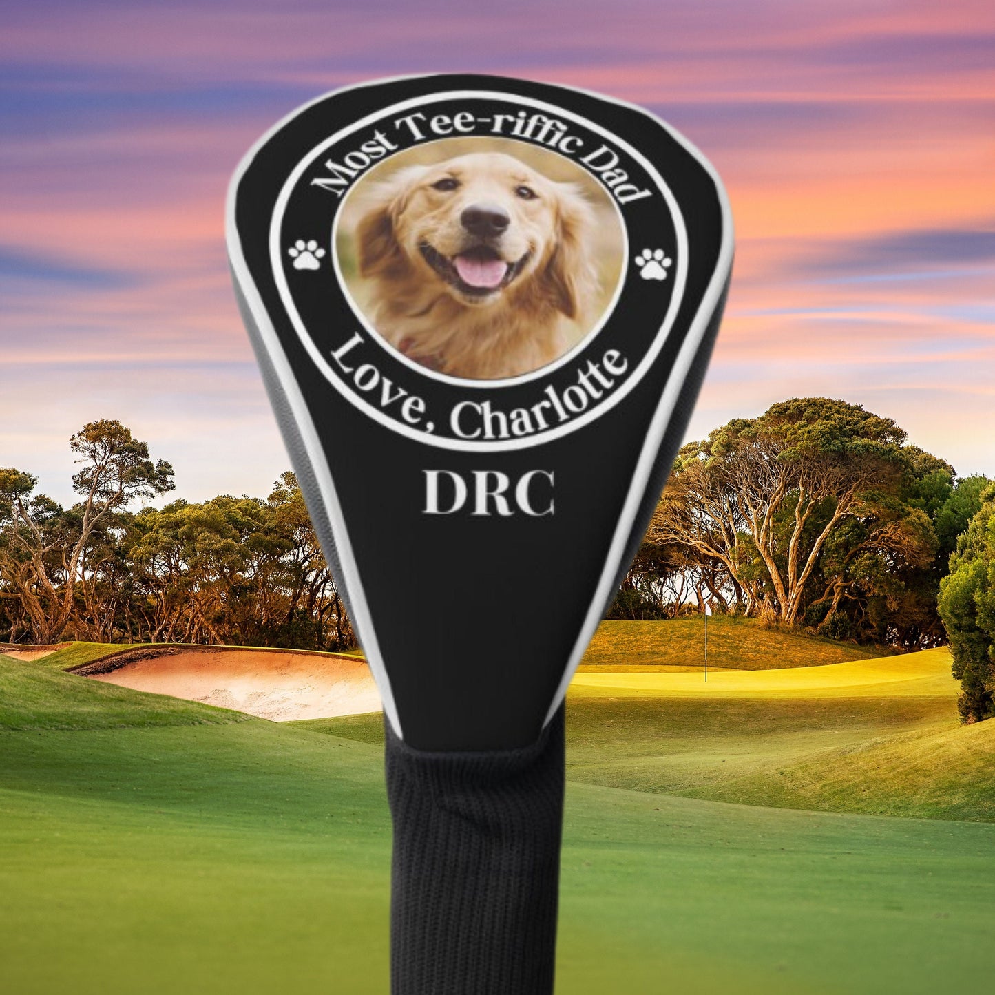 Custom Golf Club Cover, Personalized Club Cover, Customized Golf Club Head Cover, Groomsman Gift, Wedding Gift, Gift for Groom, Husband Gift