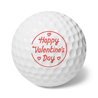 Valentines Day Golf Balls, Happy Valentines Day Golf Gift, Golf Gift for Valentines Day, Gift for Husband, Gift for Boyfriend, Golfer Gift
