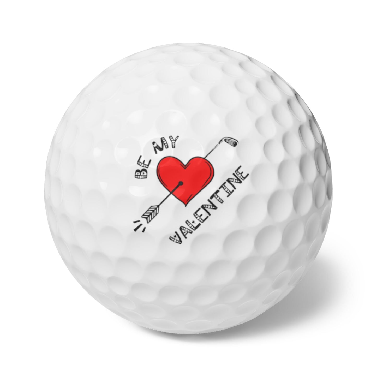 Valentines Day Golf Balls, Happy Valentines Day Golf Gift, Golf Gift for Valentines Day, Gift for Husband, Gift for Boyfriend, Golfer Gift