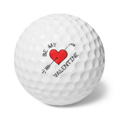 Valentines Day Golf Balls, Happy Valentines Day Golf Gift, Golf Gift for Valentines Day, Gift for Husband, Gift for Boyfriend, Golfer Gift