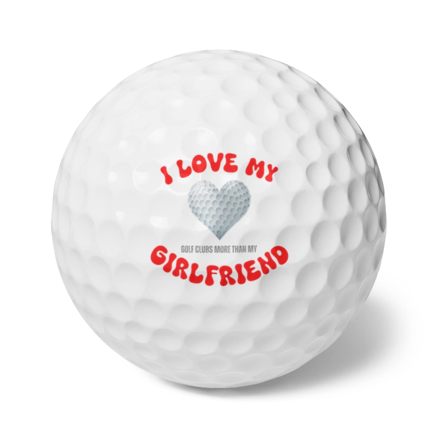 Valentines Day Golf Balls, Happy Valentines Day Golf Gift, Golf Gift for Valentines Day, Gift for Husband, Gift for Boyfriend, Golfer Gift