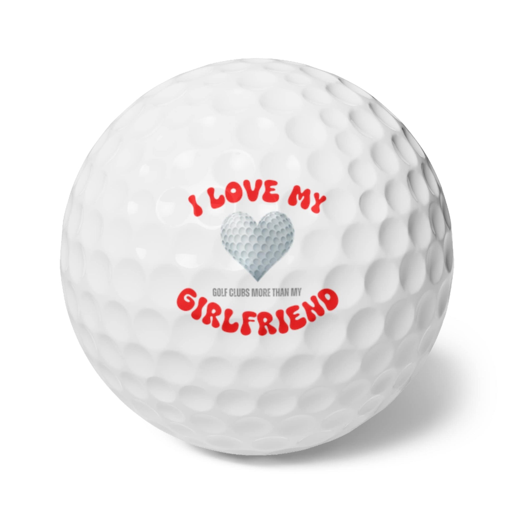Valentines Day Golf Balls, Happy Valentines Day Golf Gift, Golf Gift for Valentines Day, Gift for Husband, Gift for Boyfriend, Golfer Gift
