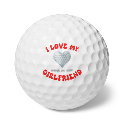 Valentines Day Golf Balls, Happy Valentines Day Golf Gift, Golf Gift for Valentines Day, Gift for Husband, Gift for Boyfriend, Golfer Gift