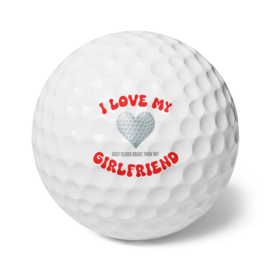 Valentines Day Golf Balls, Happy Valentines Day Golf Gift, Golf Gift for Valentines Day, Gift for Husband, Gift for Boyfriend, Golfer Gift
