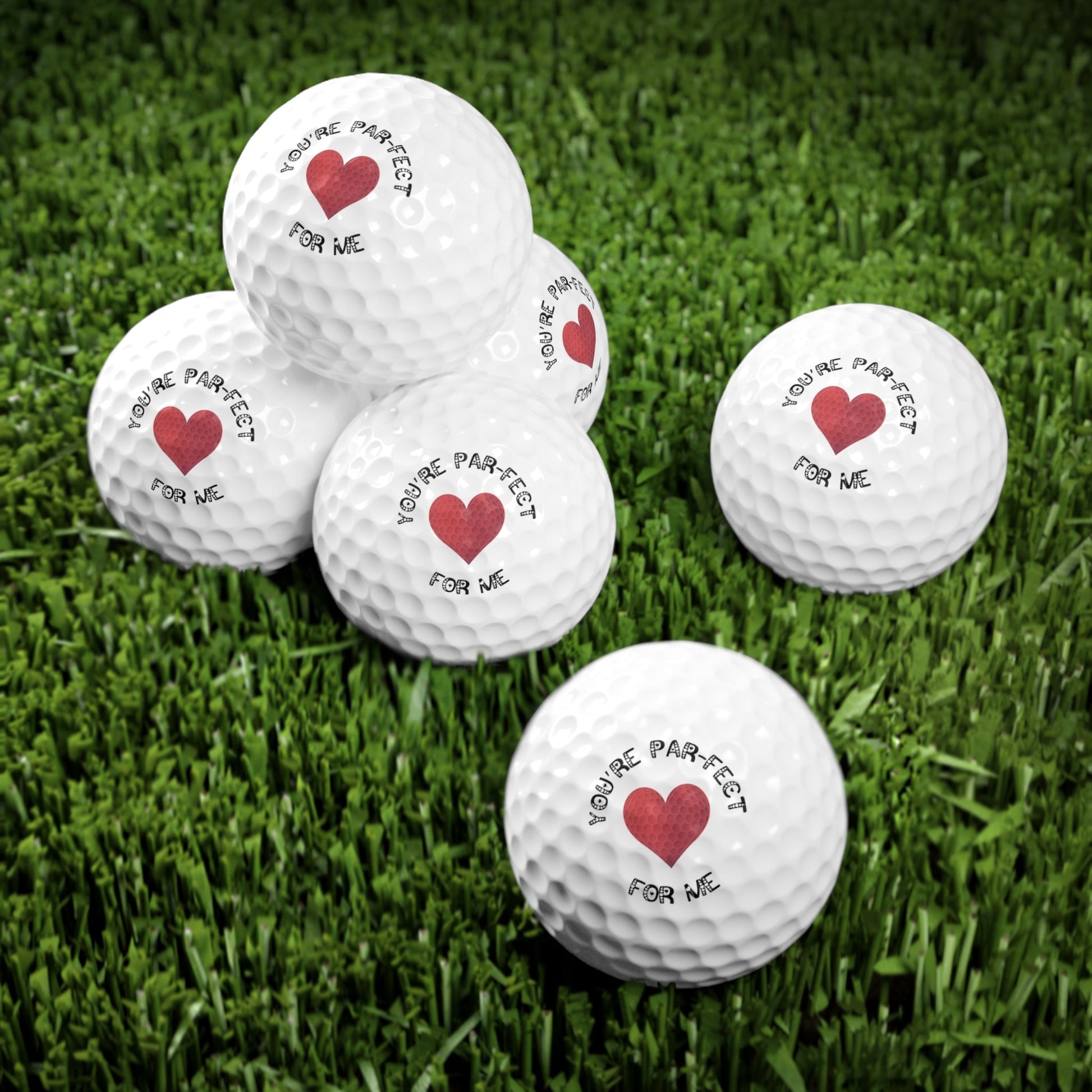 Valentines Day Golf Balls, Happy Valentines Day Golf Gift, Golf Gift for Valentines Day, Gift for Husband, Gift for Boyfriend, Golfer Gift