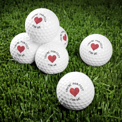 Valentines Day Golf Balls, Happy Valentines Day Golf Gift, Golf Gift for Valentines Day, Gift for Husband, Gift for Boyfriend, Golfer Gift