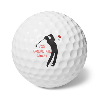 Valentines Day Golf Balls, Happy Valentines Day Golf Gift, Golf Gift for Valentines Day, Gift for Husband, Gift for Boyfriend, Golfer Gift
