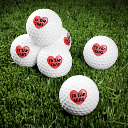 Valentines Day Golf Balls, Happy Valentines Day Golf Gift, Golf Gift for Valentines Day, Gift for Husband, Gift for Boyfriend, Golfer Gift
