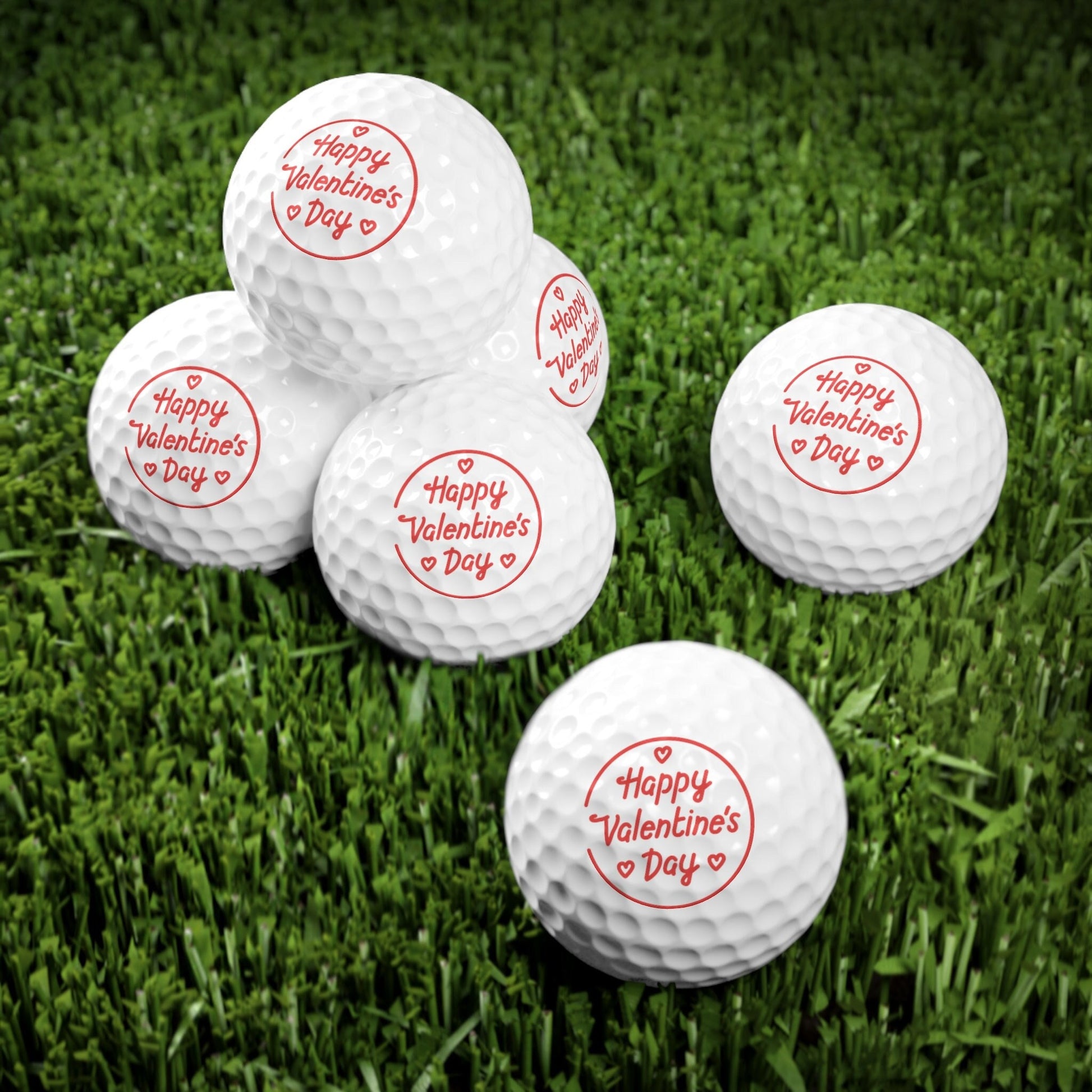 Valentines Day Golf Balls, Happy Valentines Day Golf Gift, Golf Gift for Valentines Day, Gift for Husband, Gift for Boyfriend, Golfer Gift