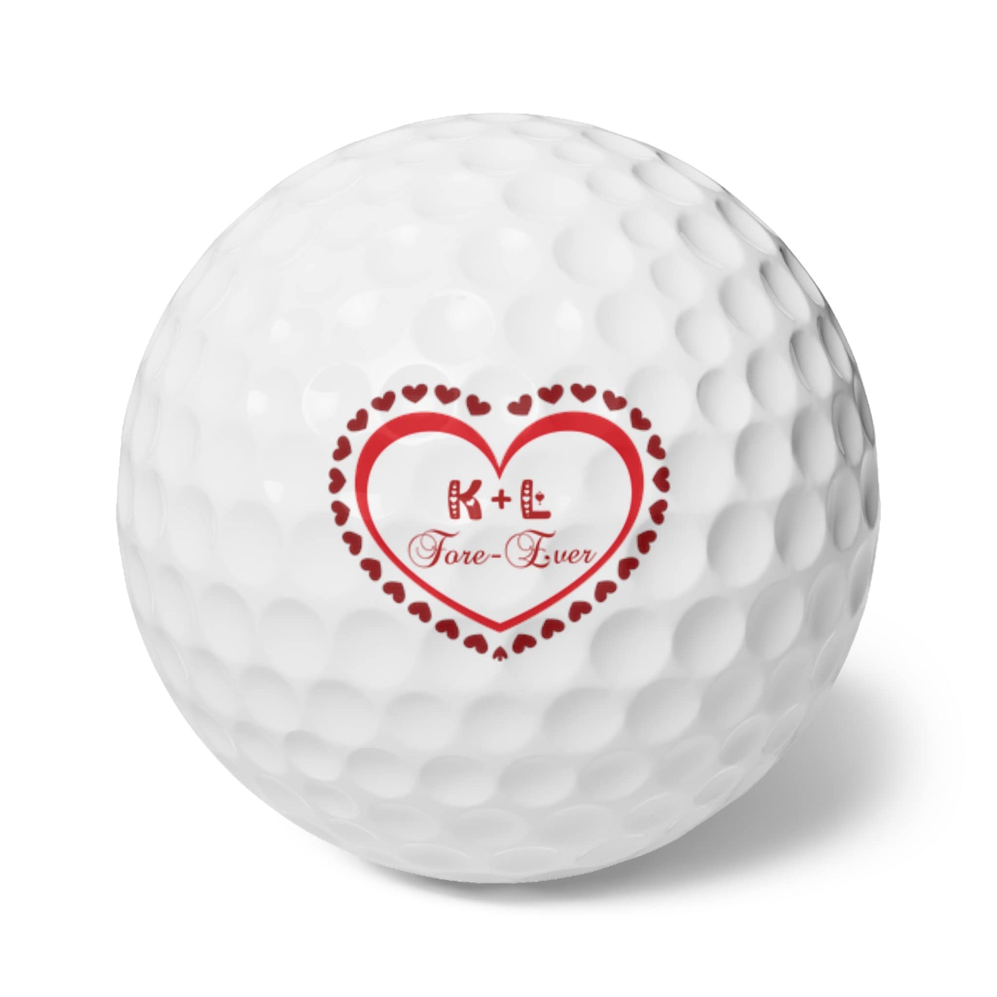 Valentine's Golf Balls, Valentine's Day Golf Gift, Custom Golf Balls, Gift for Husband, Gift for Boyfriend, Golf Gift for Men, Gift for Him