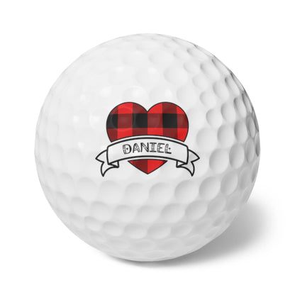 Valentine's Golf Balls, Valentine's Day Golf Gift, Custom Golf Balls, Gift for Husband, Gift for Boyfriend, Golf Gift for Men, Gift for Him
