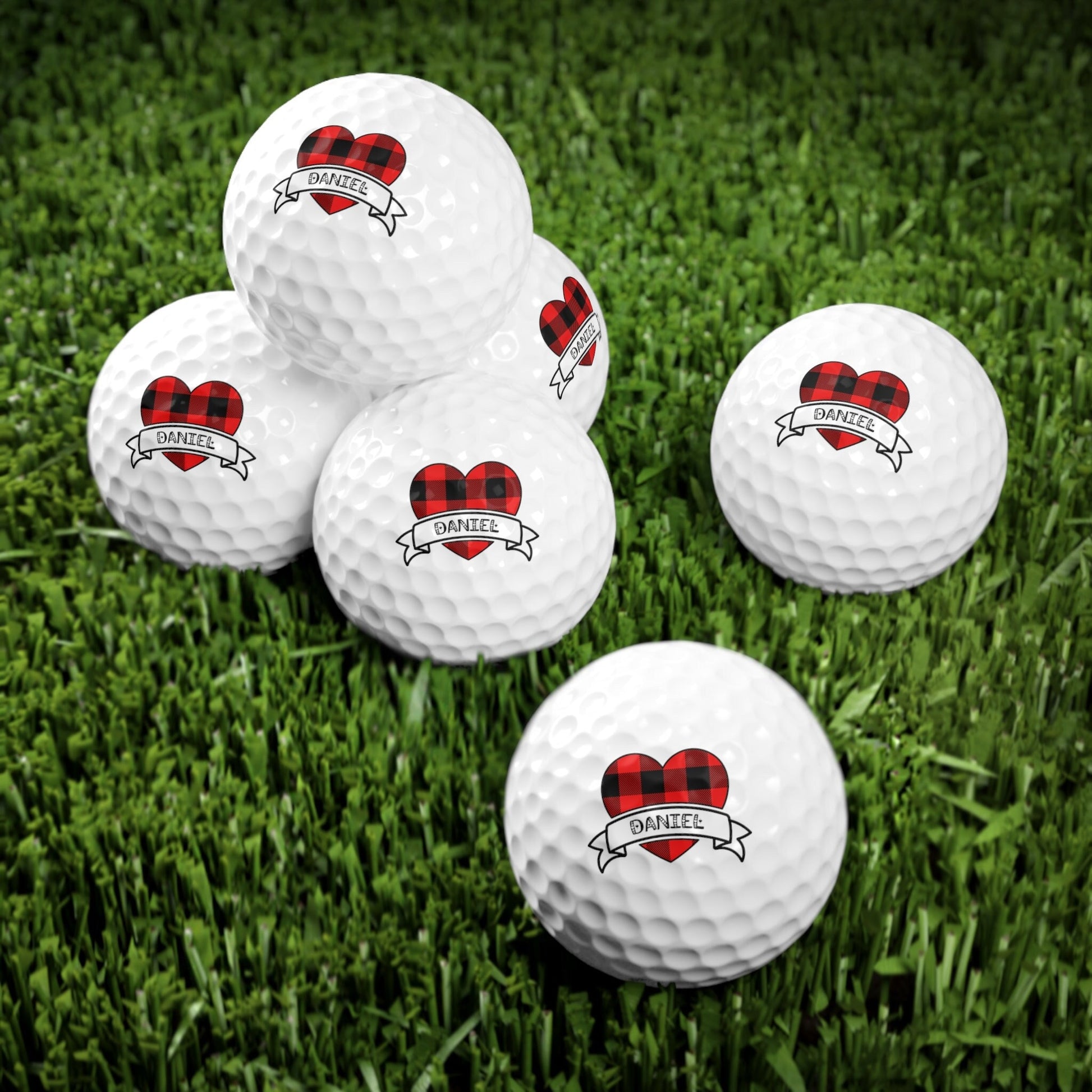 Valentine's Golf Balls, Valentine's Day Golf Gift, Custom Golf Balls, Gift for Husband, Gift for Boyfriend, Golf Gift for Men, Gift for Him