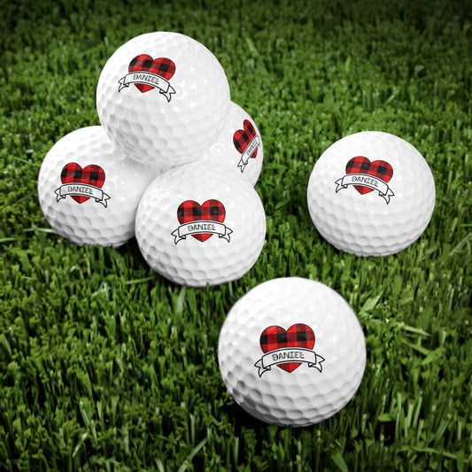 Valentine's Golf Balls, Valentine's Day Golf Gift, Custom Golf Balls, Gift for Husband, Gift for Boyfriend, Golf Gift for Men, Gift for Him