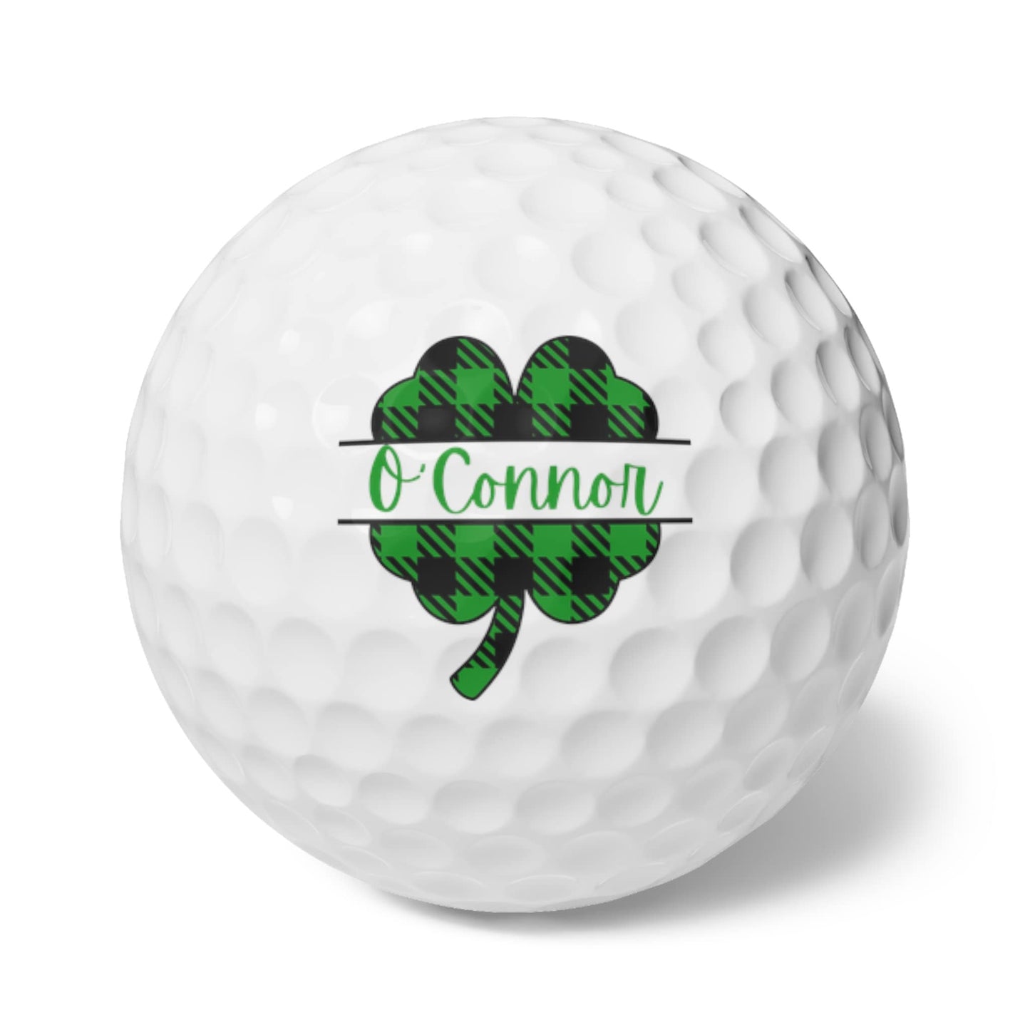 St. Patrick's Day Golf Balls, Irish Golf Gift, Custom Golf Balls, Shamrock Gift for Husband, Personalized Golf Gift, Clover Monogram Balls