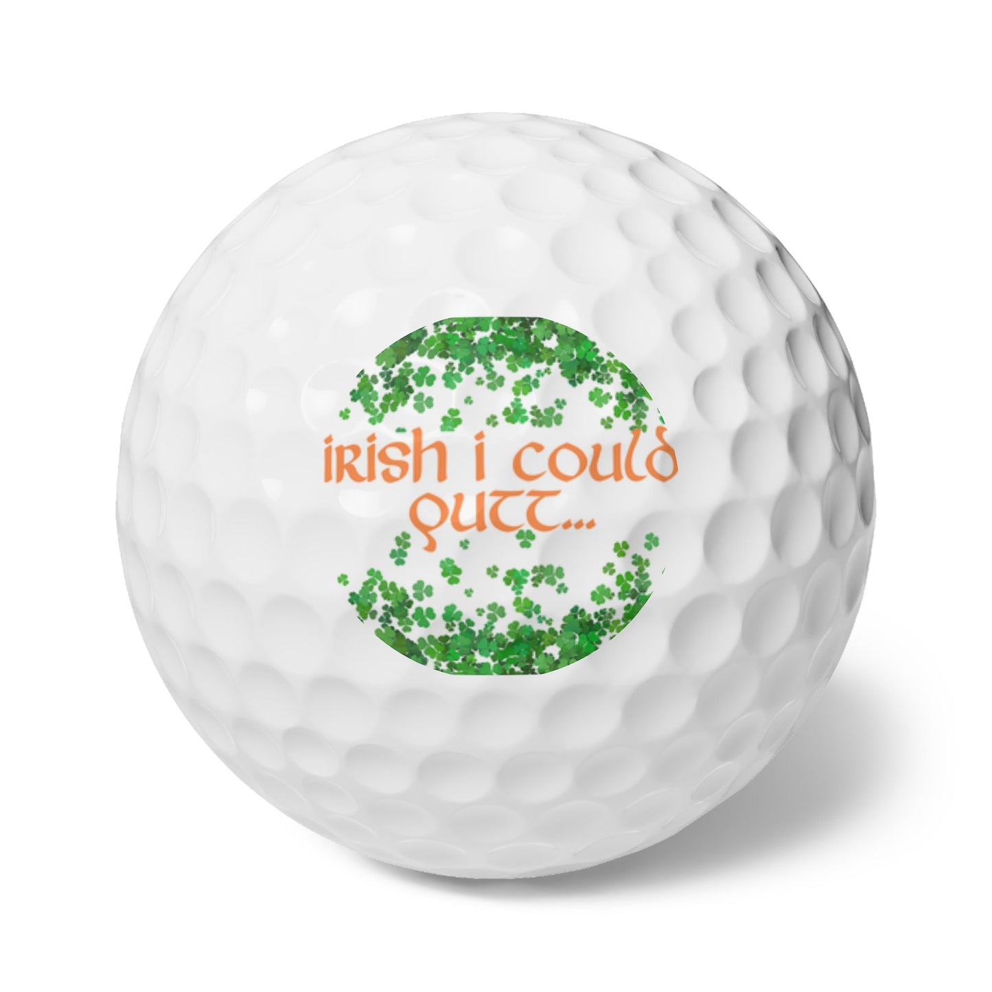 St. Patrick's Day Golf Balls, Irish Golf Gift, Funny Golf Balls, Shamrock Gift for Husband, Men's Golf Gift, Clover Golf Balls, Gift for Dad