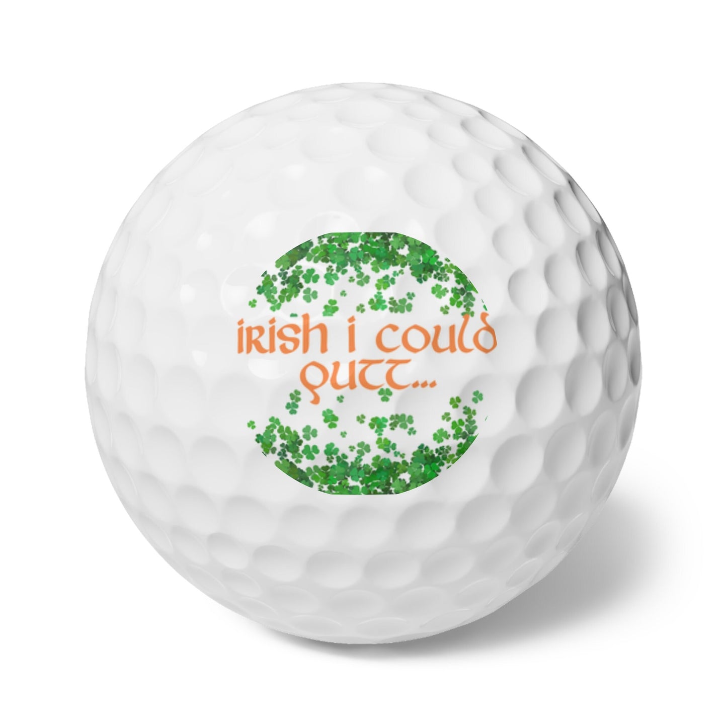 St. Patrick's Day Golf Balls, Irish Golf Gift, Funny Golf Balls, Shamrock Gift for Husband, Men's Golf Gift, Clover Golf Balls, Gift for Dad